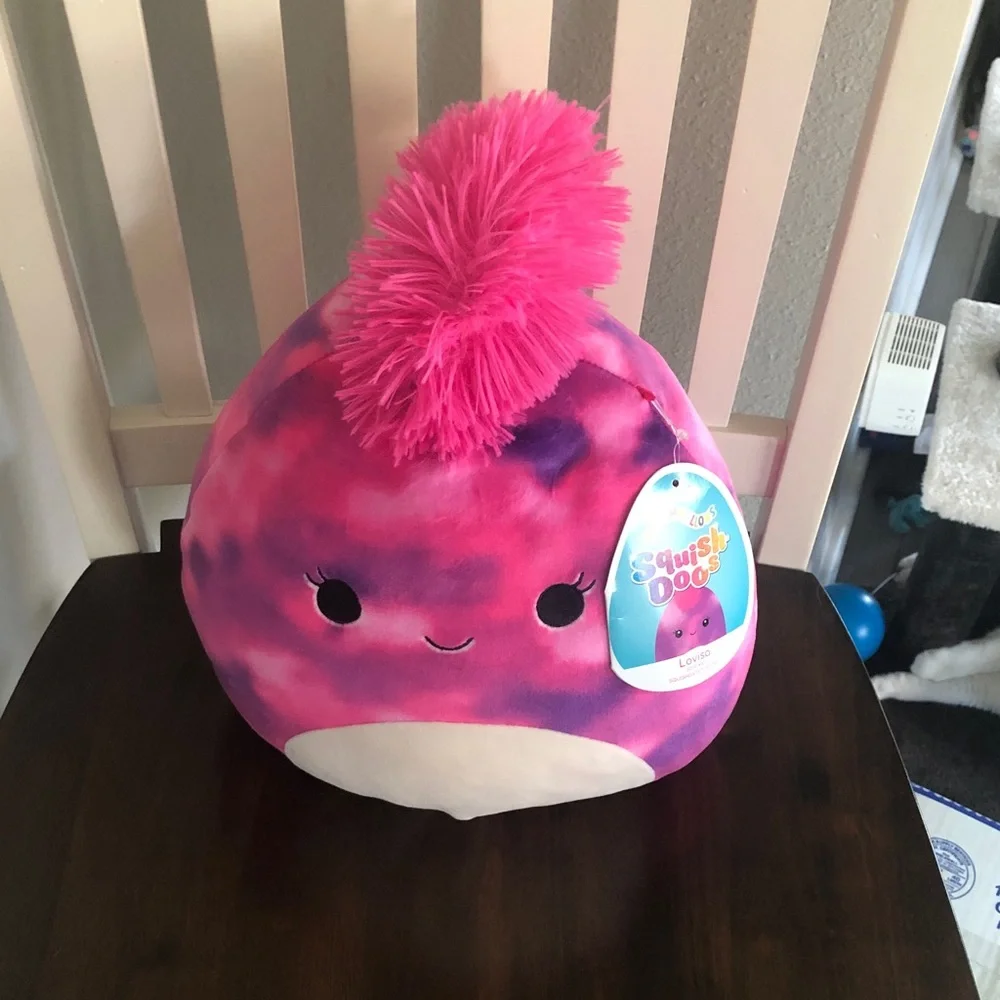 Lovisa Squishmallows Tie-Dye Pink and Purple Plush